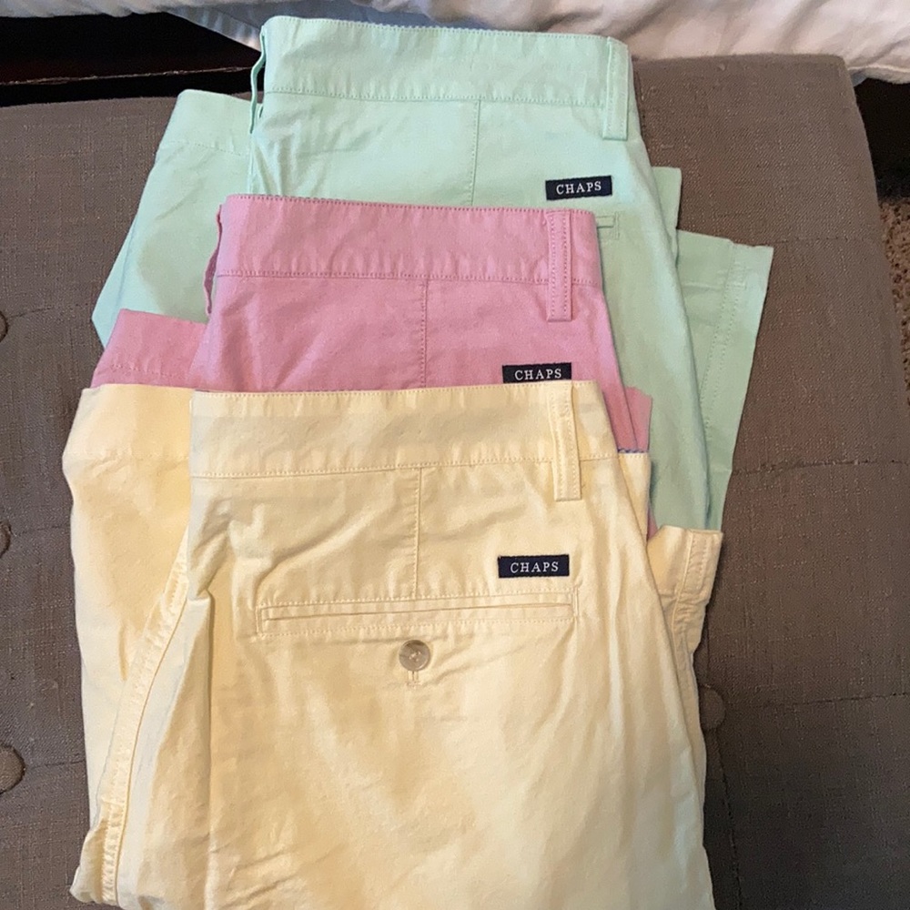 Lot of colorful men’s Chaps Shorts